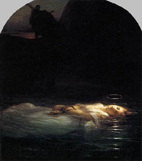 Eugene Delacroix A Christian Martyr Drowned in the Tiber During the Reign of Diocletian